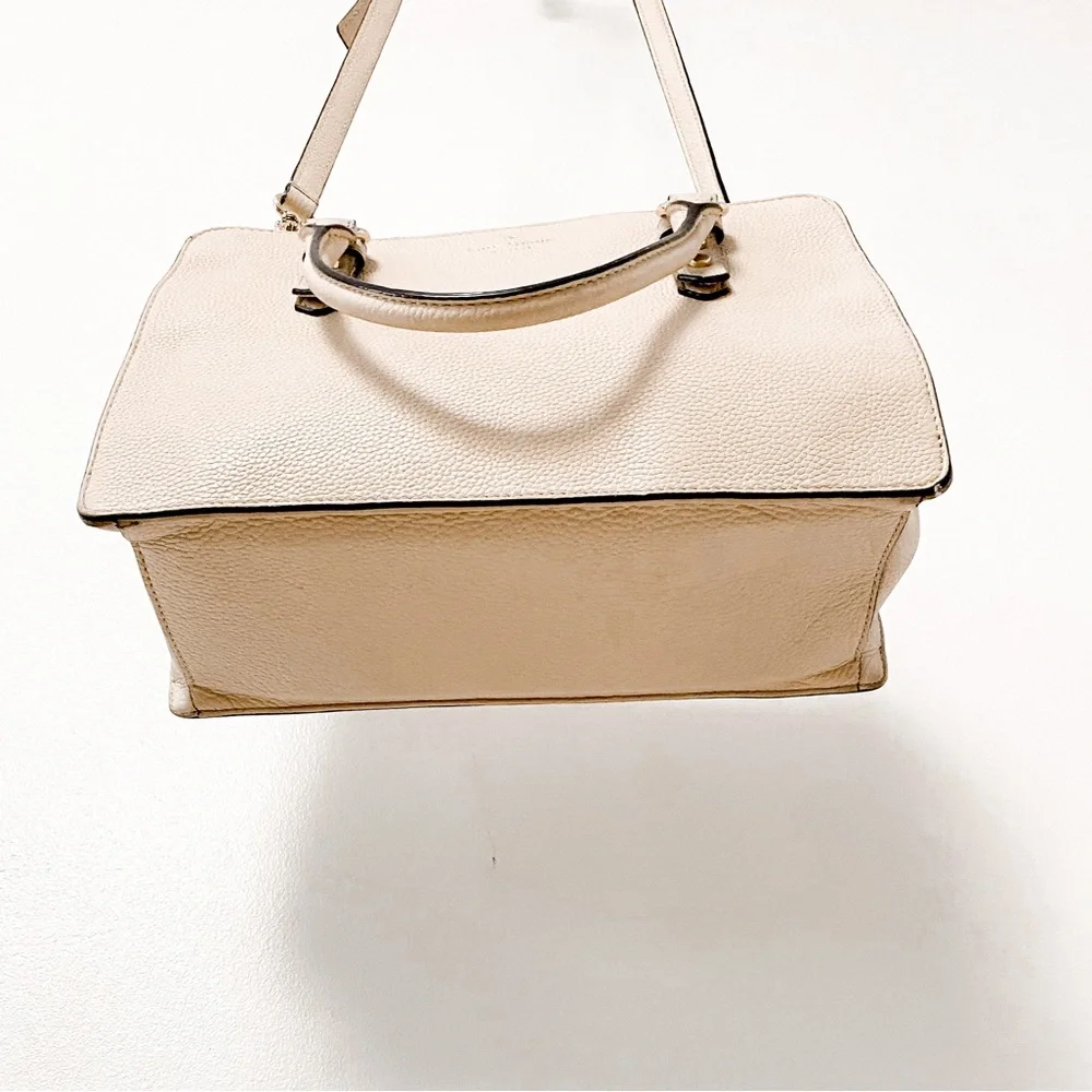 Kate Spade Mulberry Street Lise Fall Minimalist Chic Satchel‎ Beige Handbag